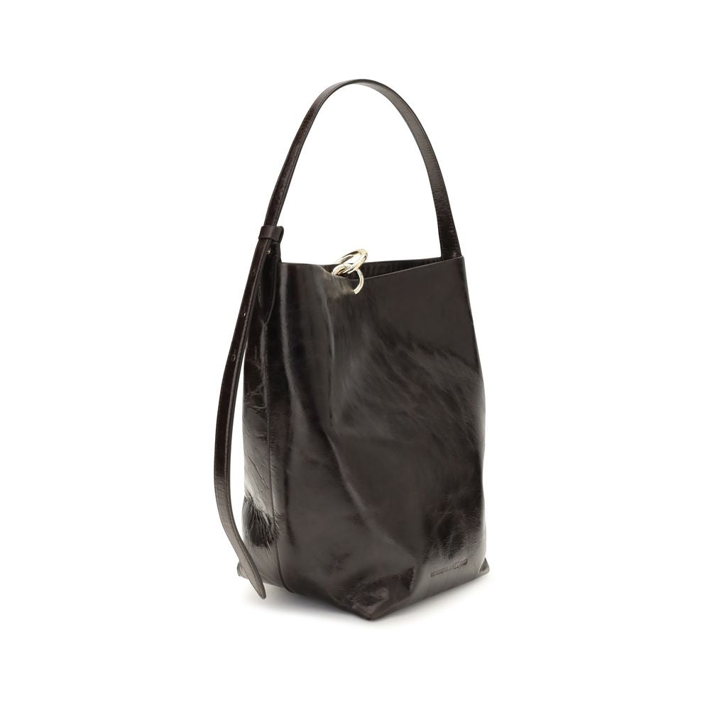 Benedetta Bruzziches Schwarze Bos Taurus Kalbsleder Schultertasche