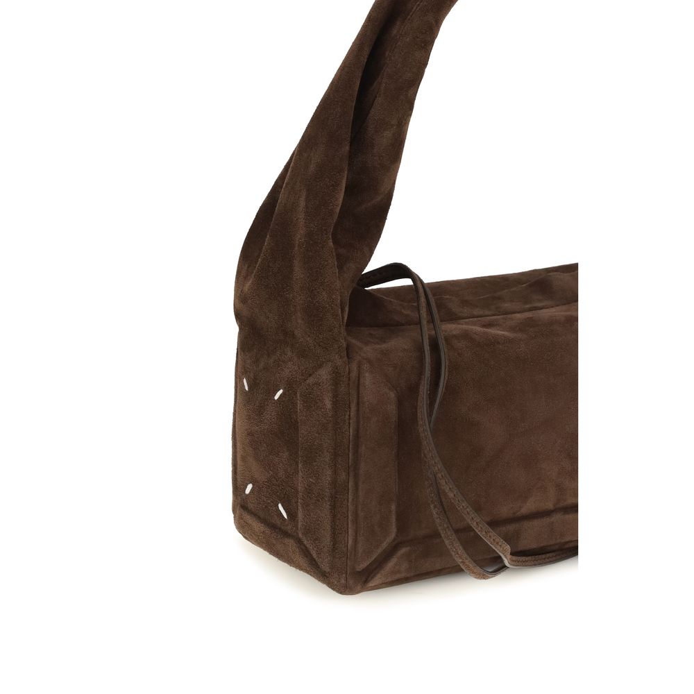 Maison Margiela Braune Kalbsleder Bos Taurus Schultertasche