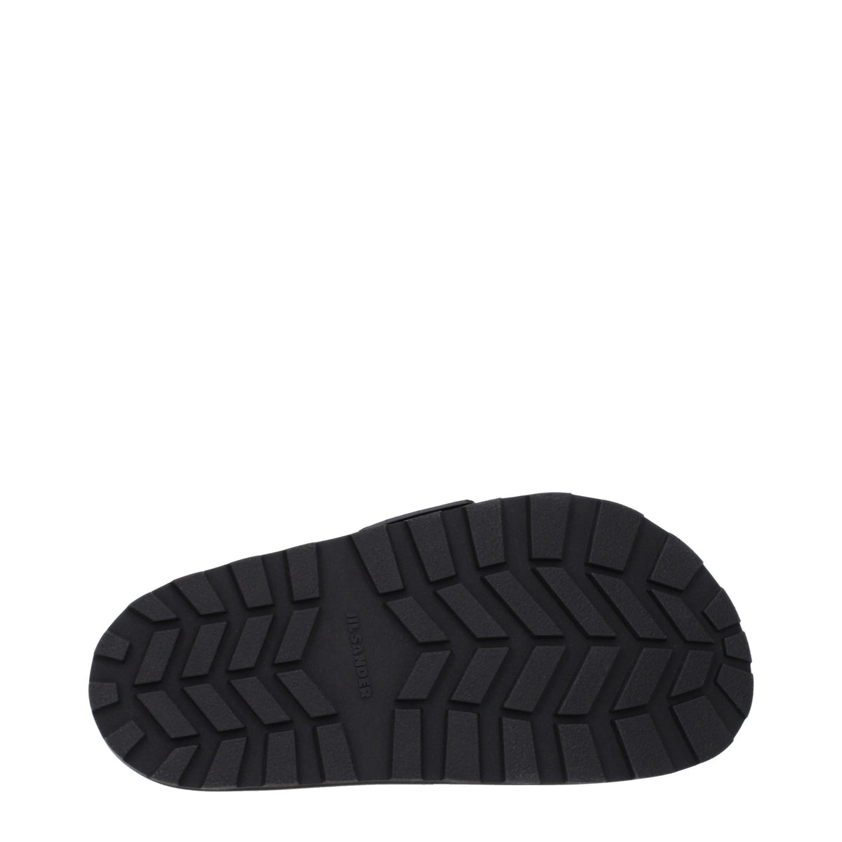 Jil Sander Schwarze Leder-Slipper