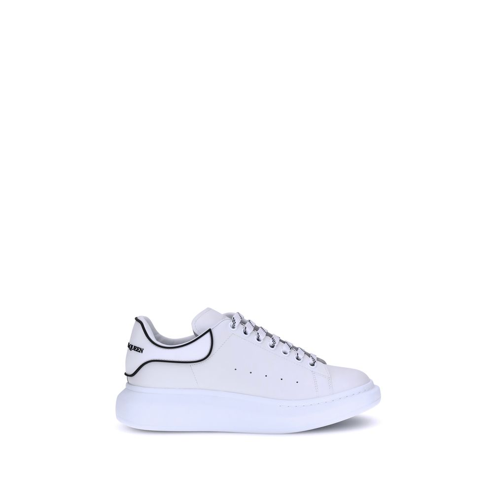 Alexander McQueen Weiße Bos Taurus Kalbsleder Plateau-Sneaker