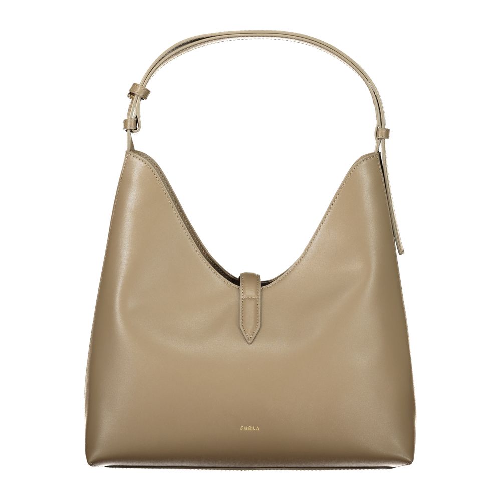 Furla Grüne Lederhandtasche