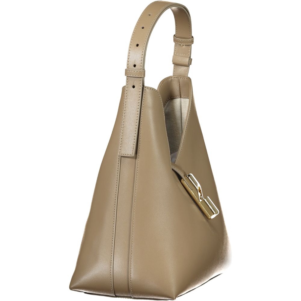 Furla Grüne Lederhandtasche