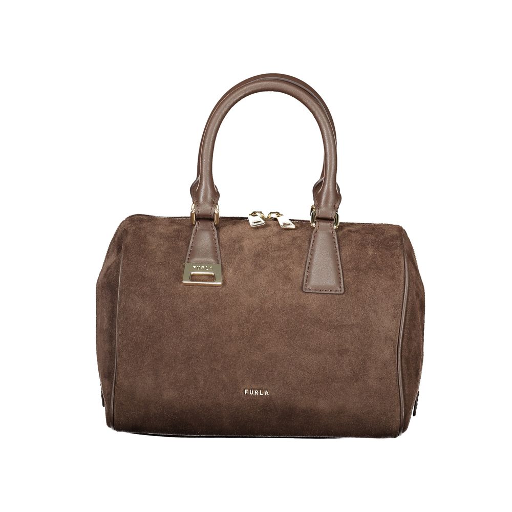 Furla Braune Lederhandtasche