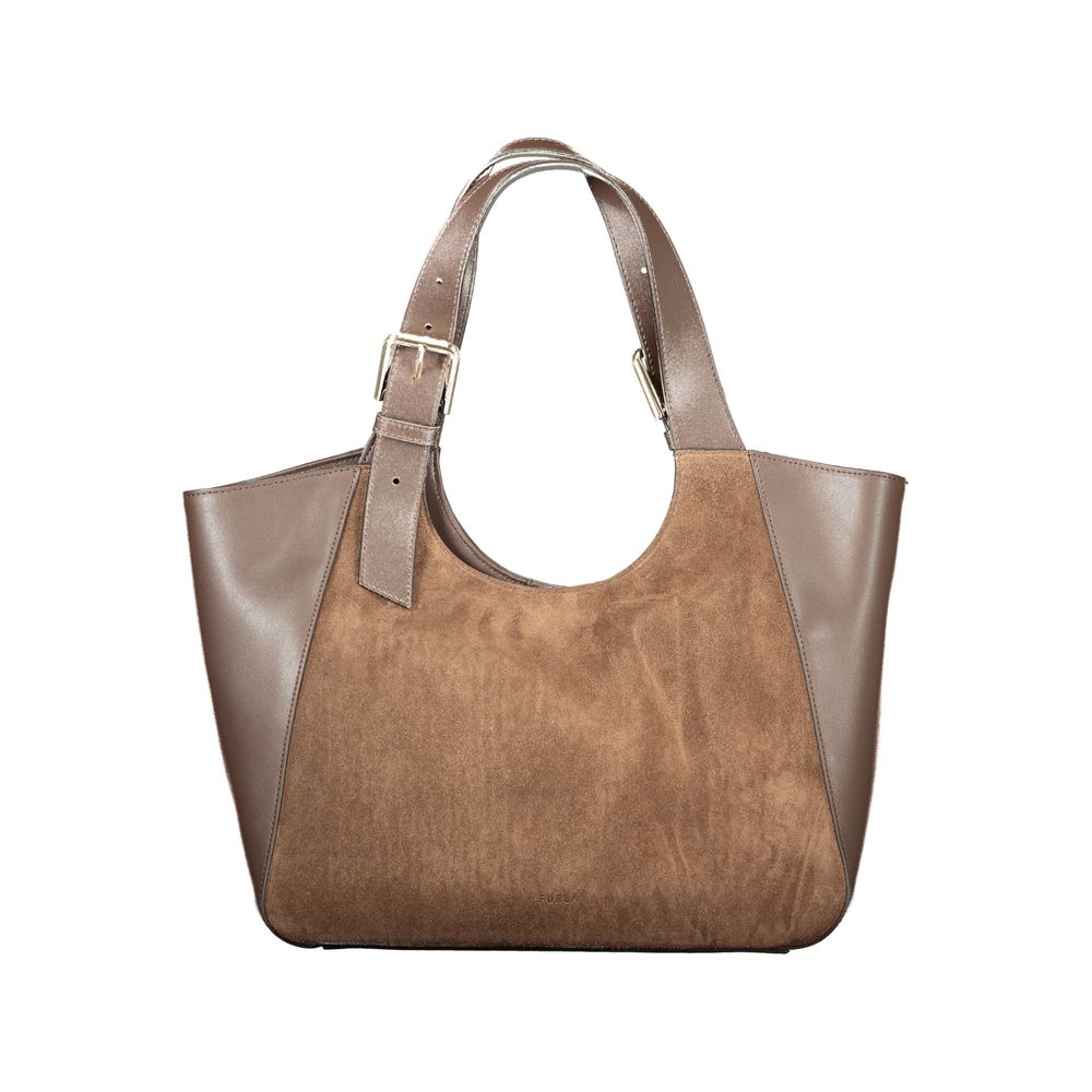 Furla Braune Lederhandtasche