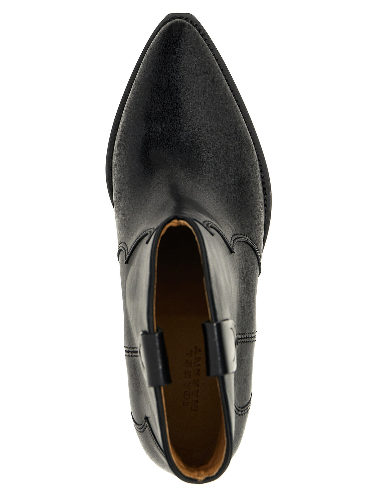 Isabel Marant Schwarze Chelsea Boots aus Kalbsleder