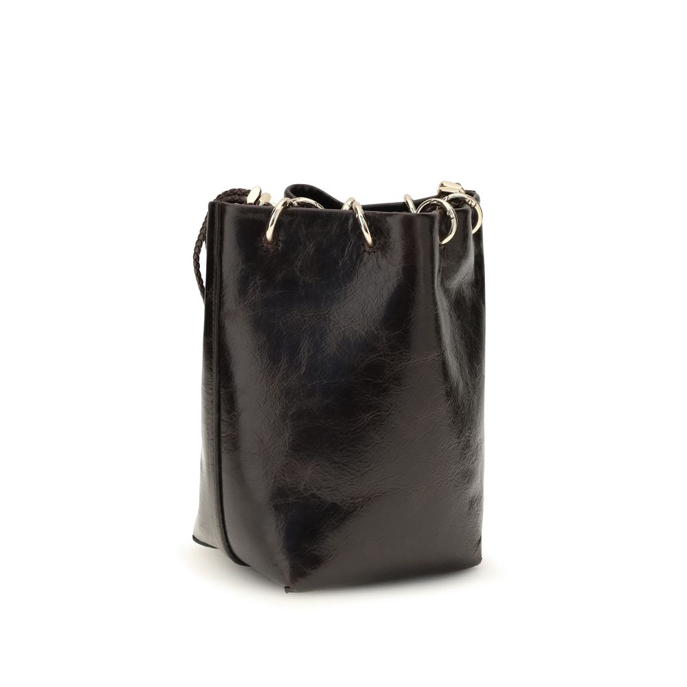 Benedetta Bruzziches Schwarze Kalbsleder Bos Taurus Bucket Bag