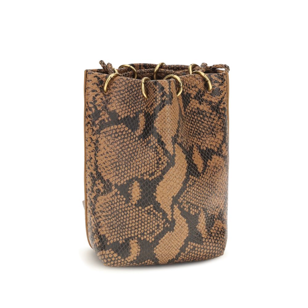 Benedetta Bruzziches Braune Kalbsleder Bos Taurus Bucket Bag