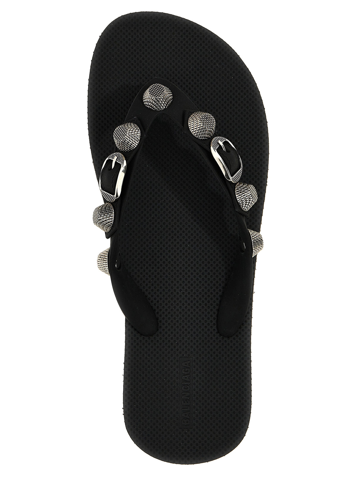Balenciaga Schwarze Gummipantoletten