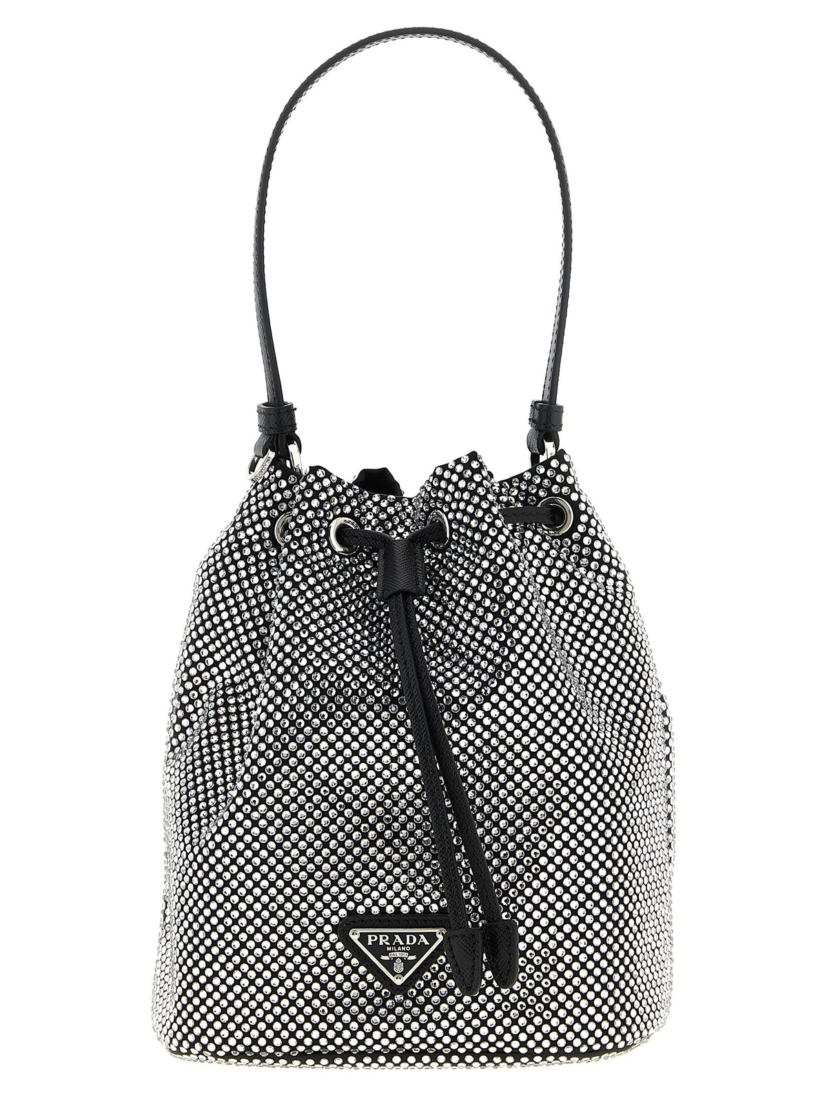 Prada Graue Handtasche aus Viskose