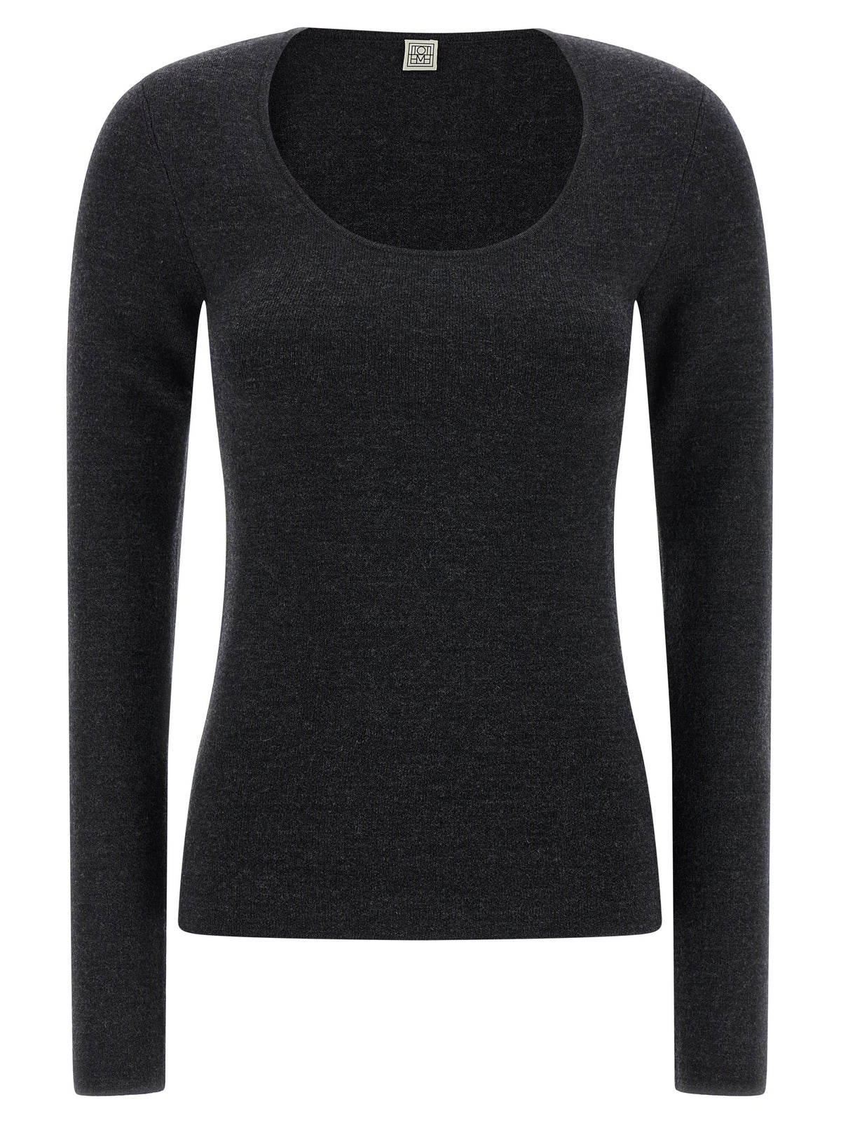 TOTEME Grauer Cardigan aus Viskose