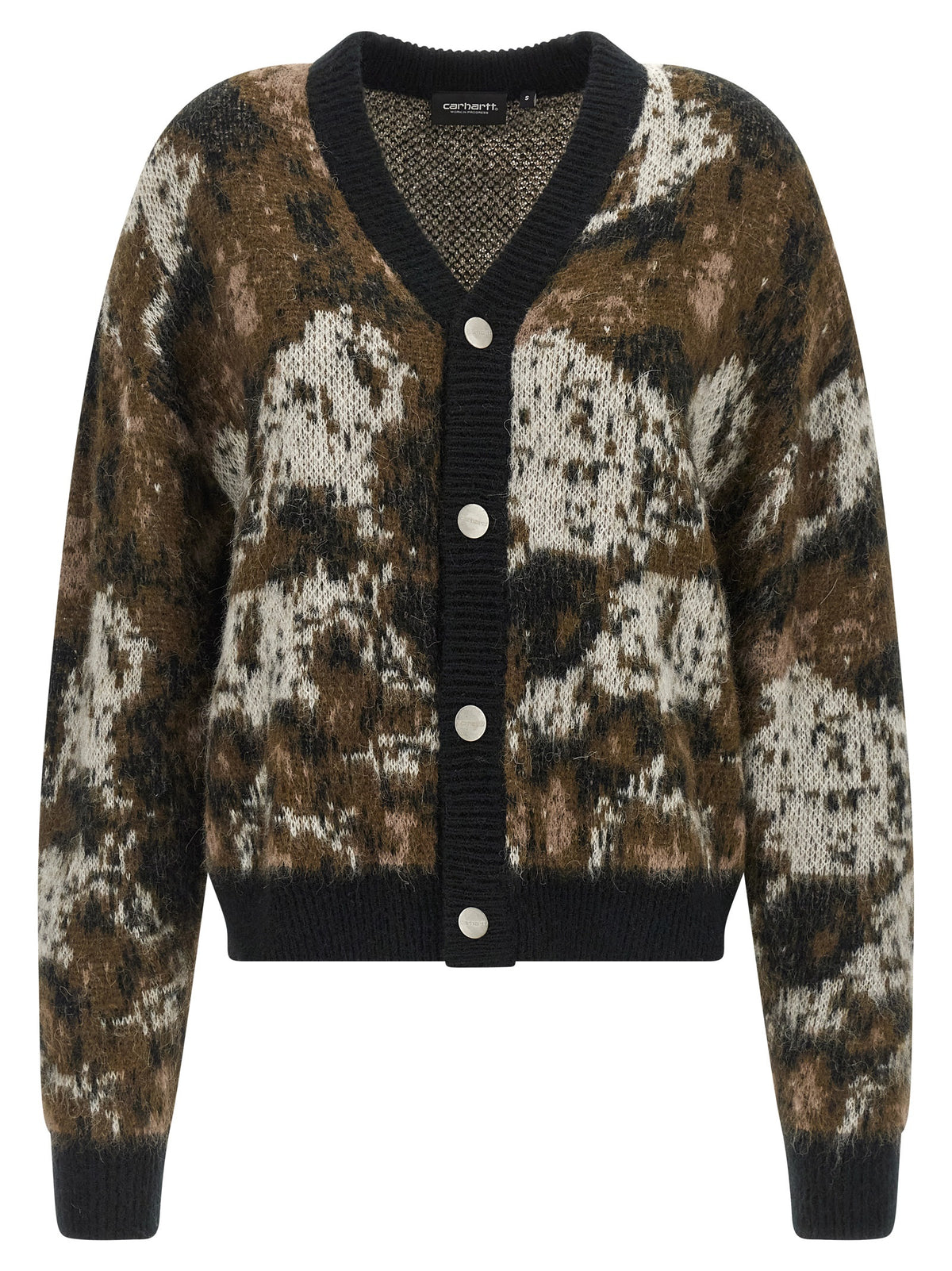 Carhartt Wip Mehrfarbige Strickjacke aus Acetat