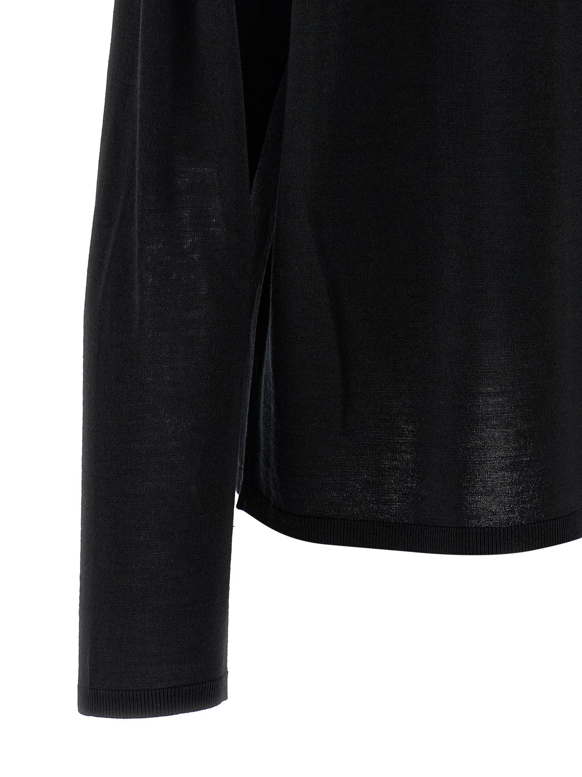 TOTEME Schwarzer Wollcardigan