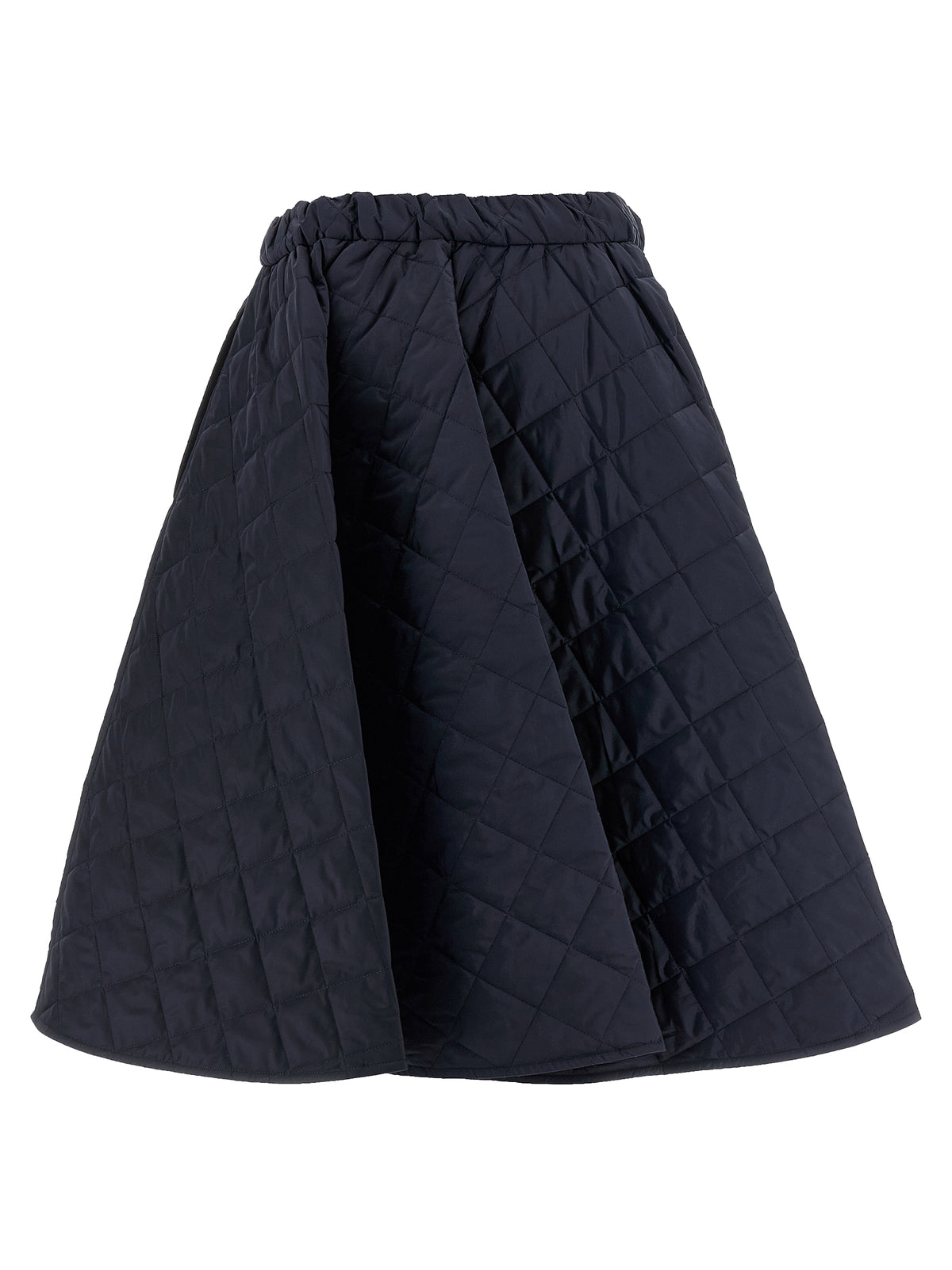 Prada Blaue Midi-Rock aus recyceltem Polyamid