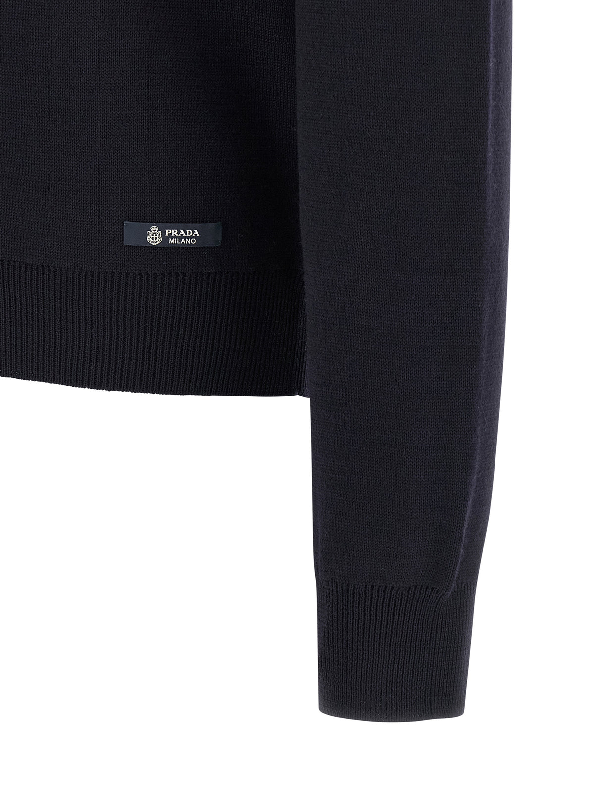 Prada Blauer Cardigan aus Schurwolle