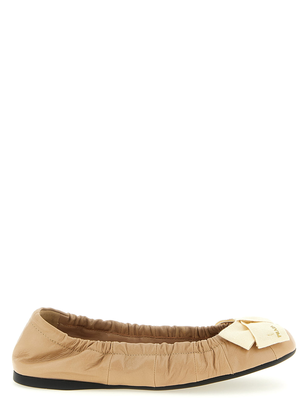 Prada Beige Kalbsleder Ballerinas