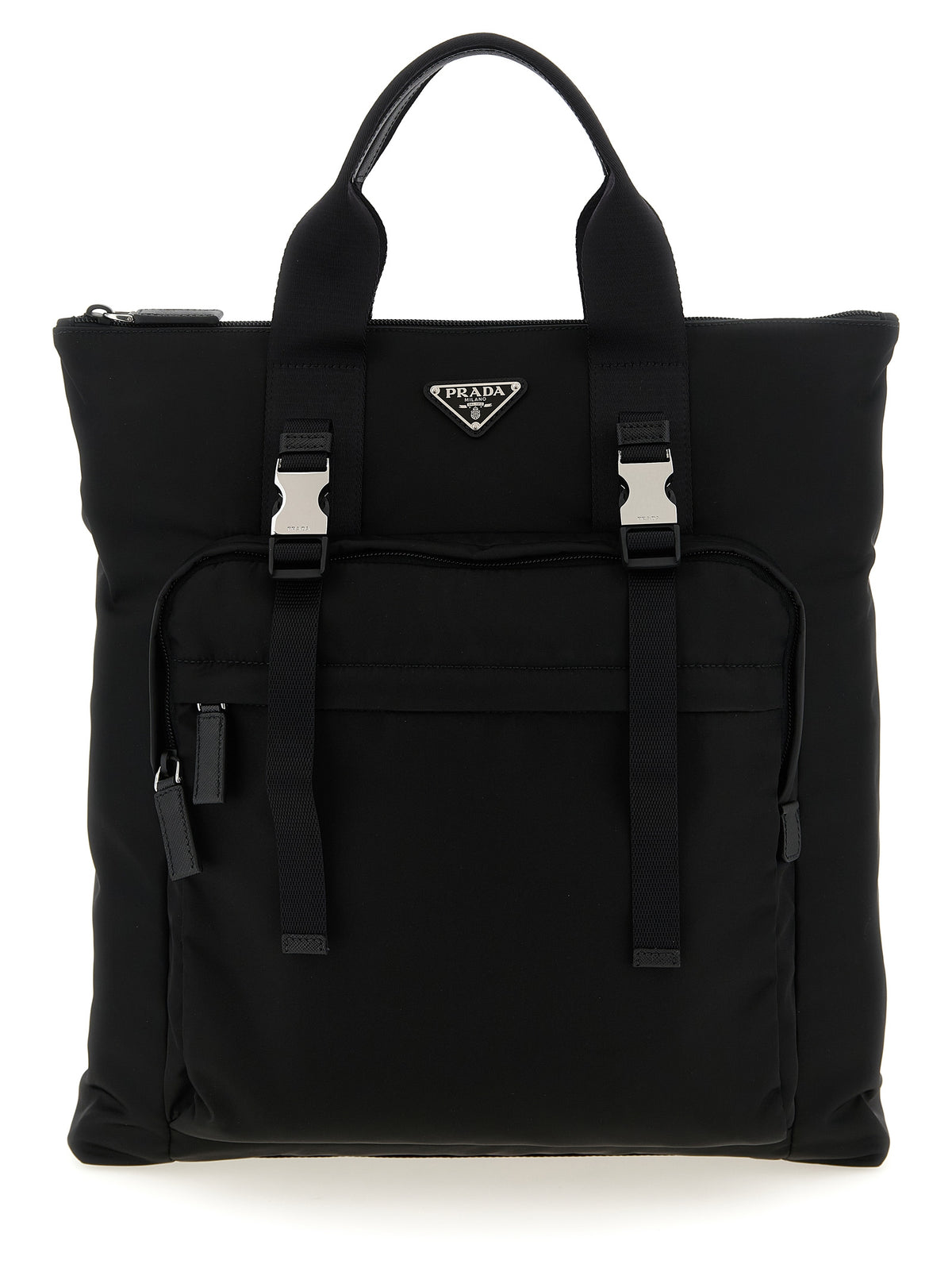 Prada Schwarze Tote Bag aus recyceltem Polyamid