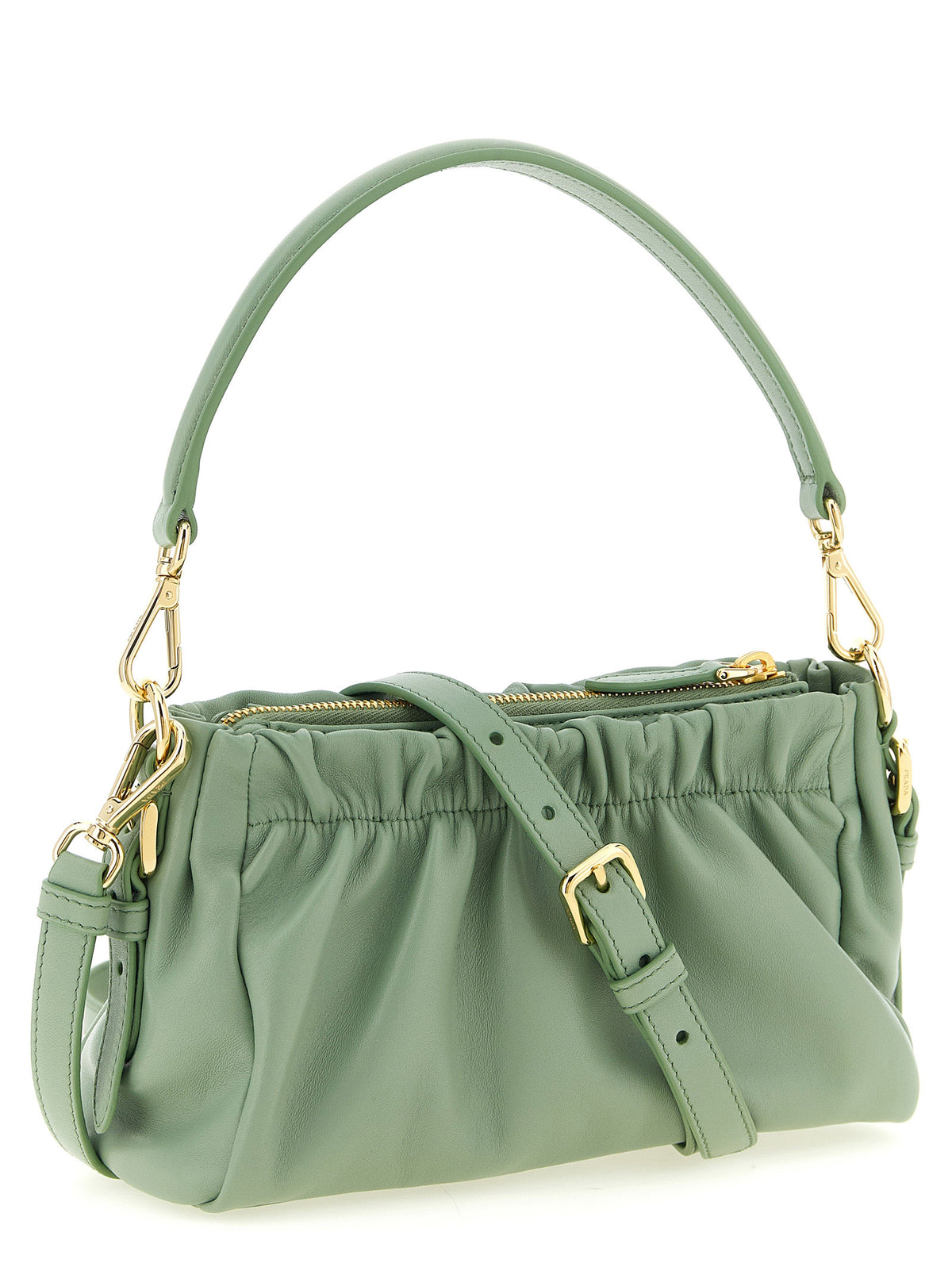 Prada Schultertasche aus zweifarbigem Lammleder