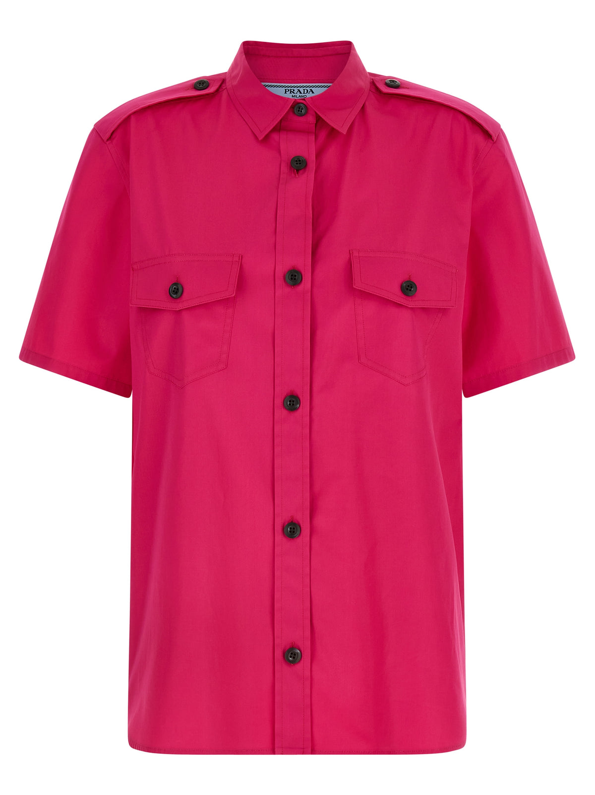 Prada Fuchsia Baumwollbluse