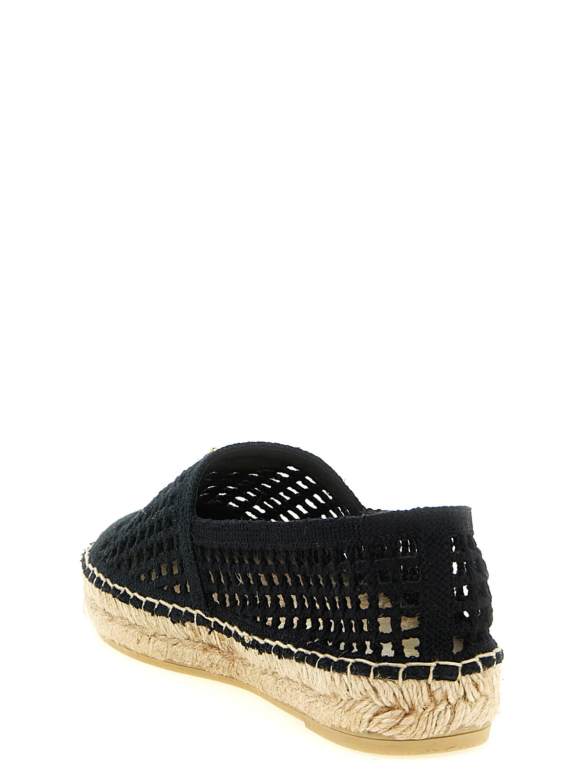 Prada Schwarze Espadrilles aus Baumwolle