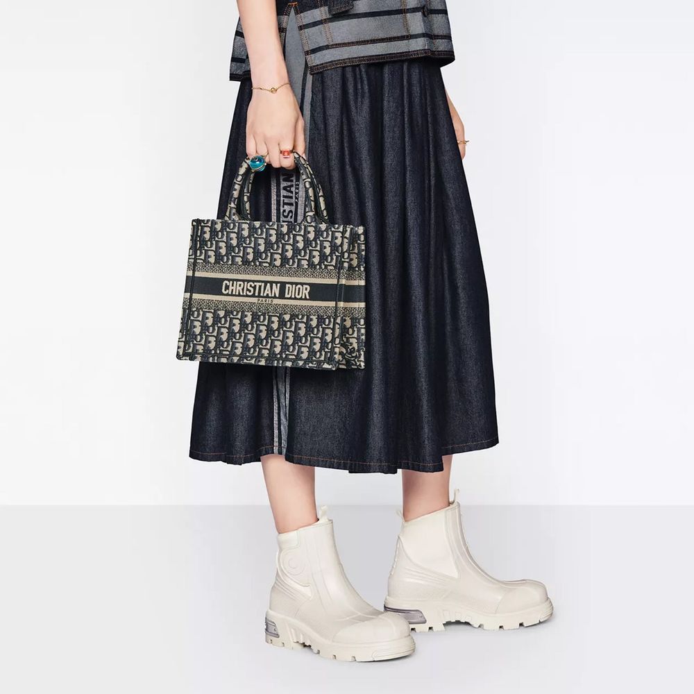 Dior Blaue Baumwolltasche