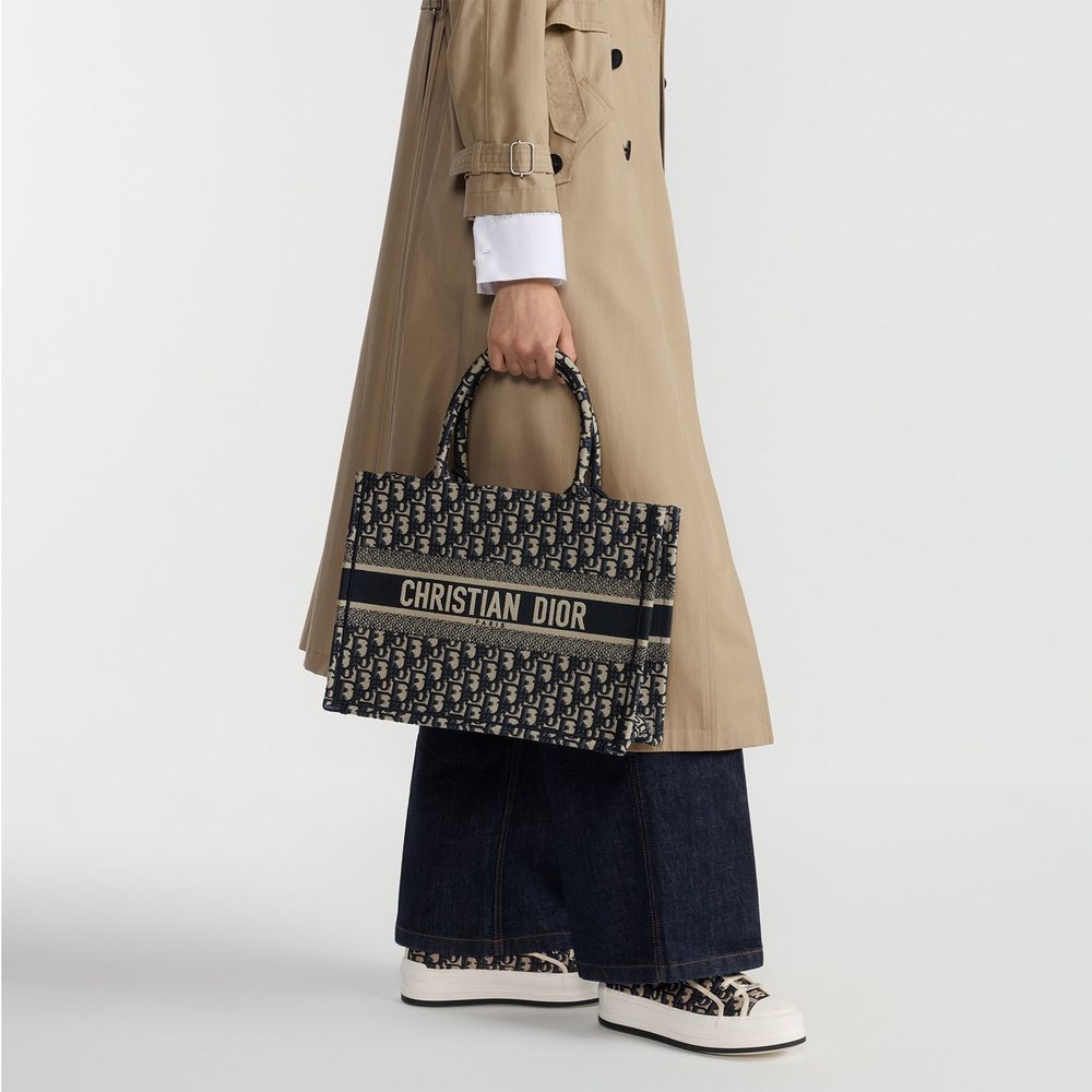Dior Blaue Baumwolltasche
