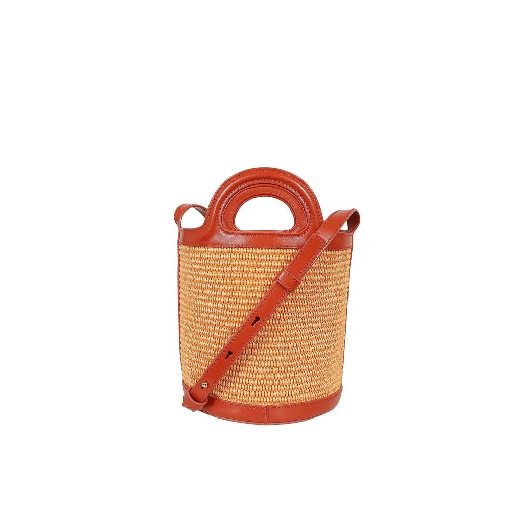 Marni Orange Cotton Bucket Bag