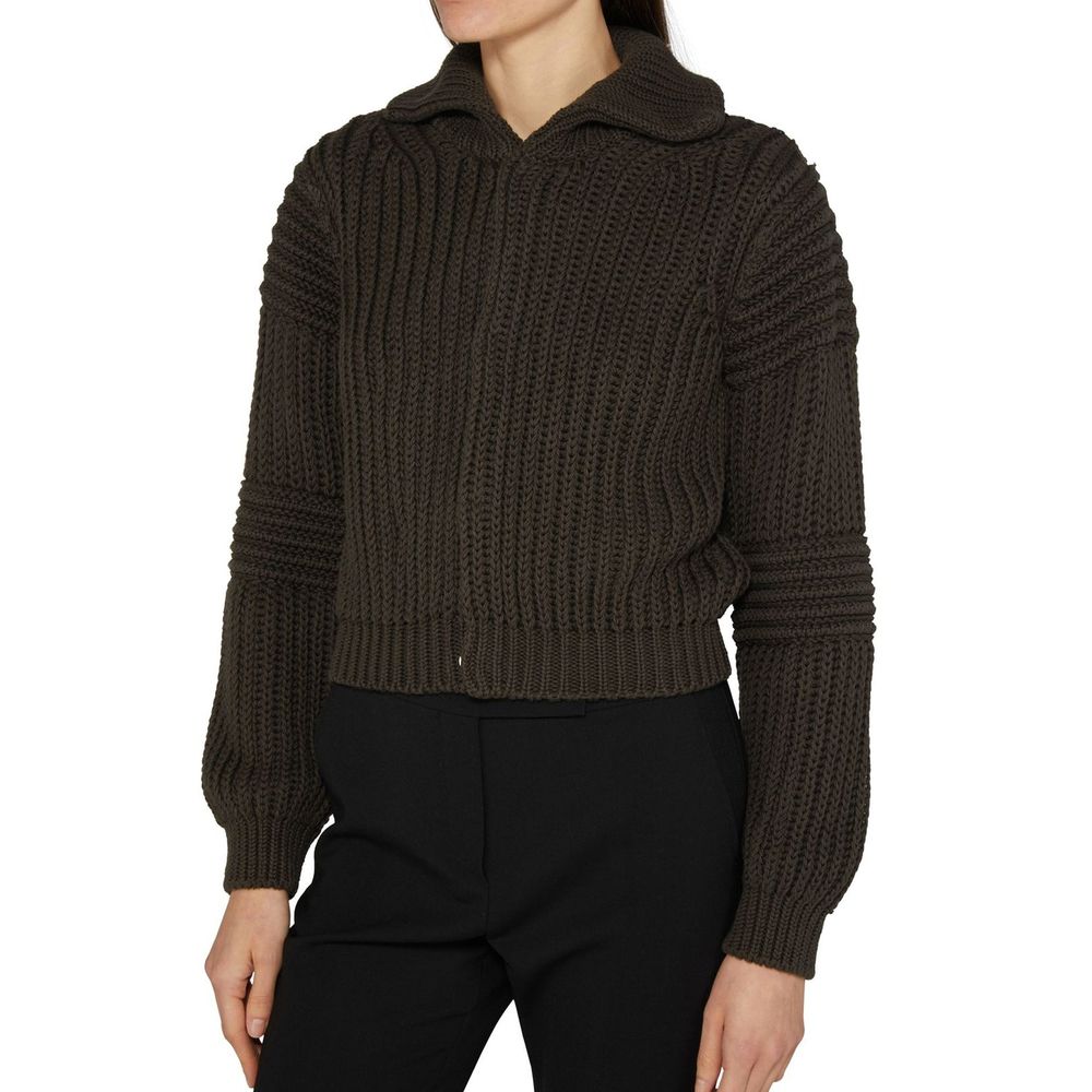 Lemaire Brauner Baumwollcardigan