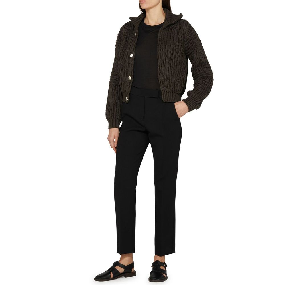Lemaire Brauner Baumwollcardigan