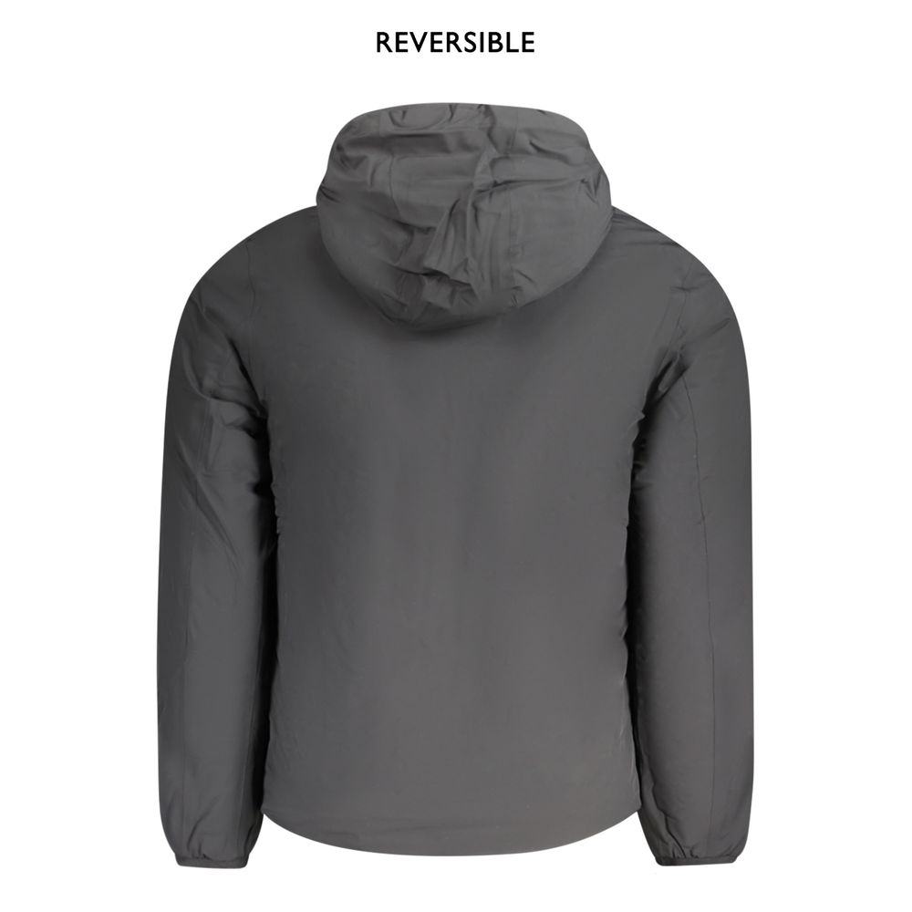K-WAY Schwarze Herren-Wendejacke aus Nylon