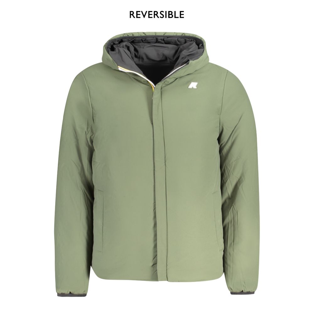 K-WAY Schwarze Herren-Wendejacke aus Nylon