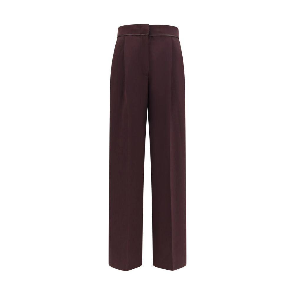 Forte_Forte Violette Freizeithose aus Polyester