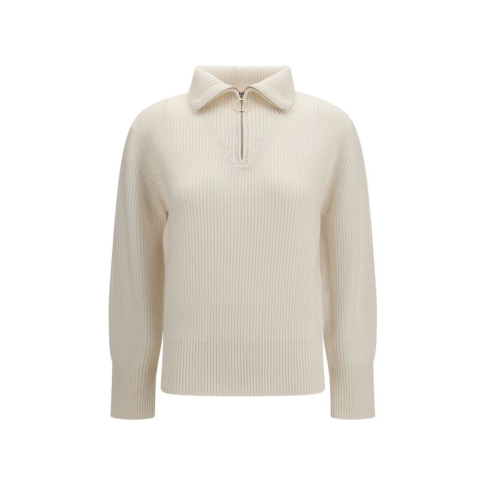 Forte_Forte Weißes Sweatshirt aus Wolle Oves Aries