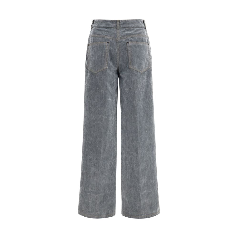 Forte_Forte Graue Jeans aus Baumwolle