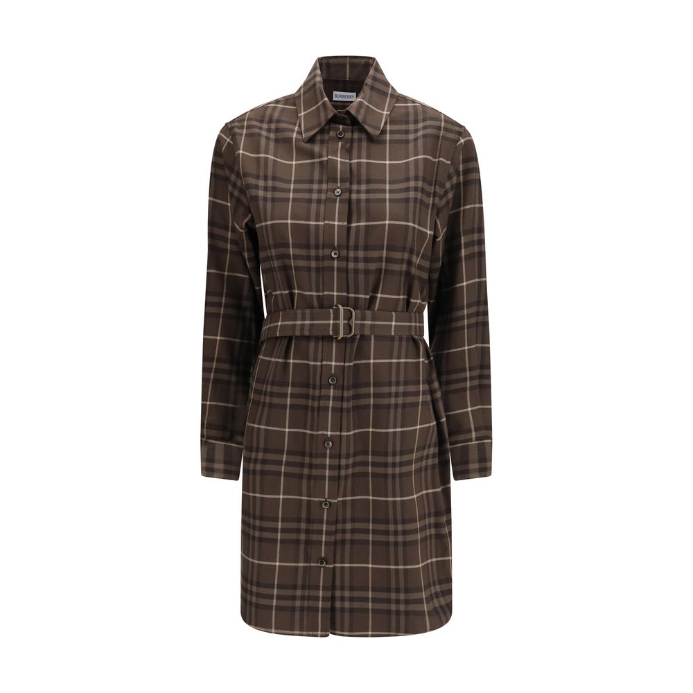 Burberry Braunes Baumwollkleid für die Freizeit