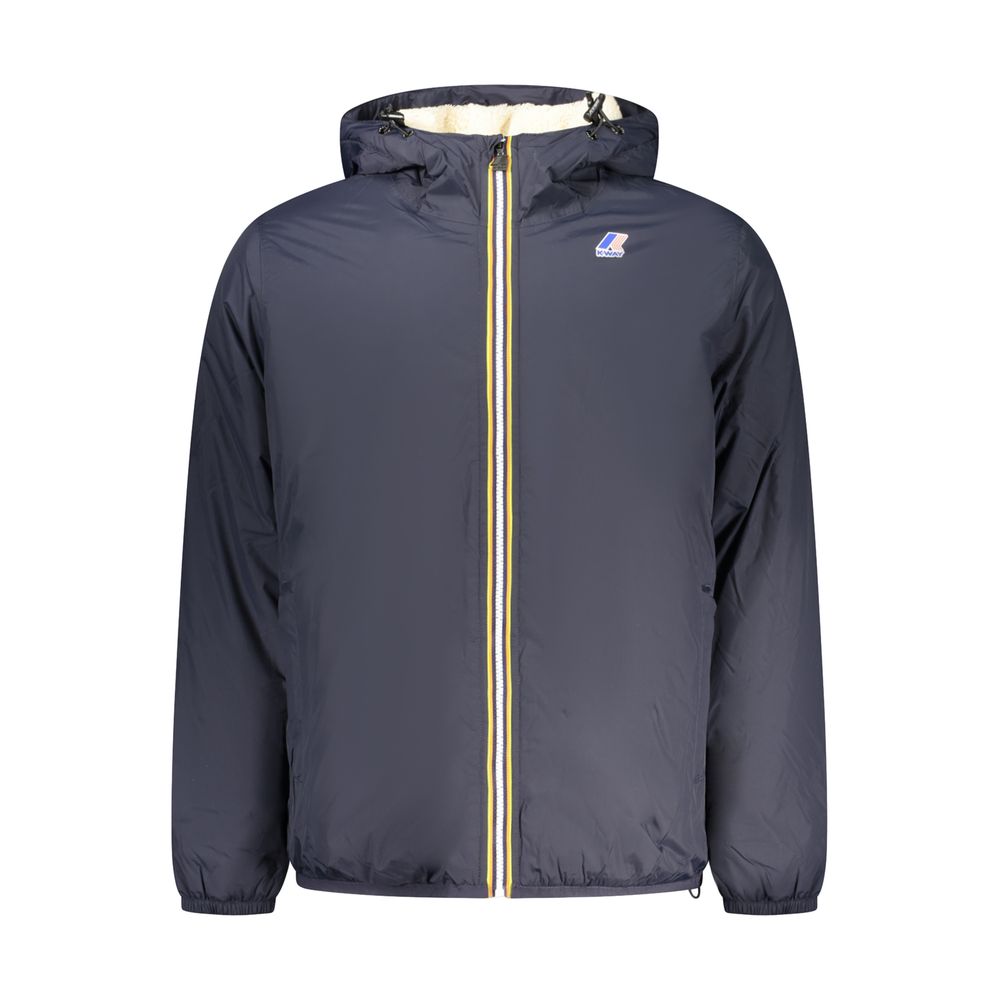 K-WAY Blaue Herrenjacke aus Polyamid