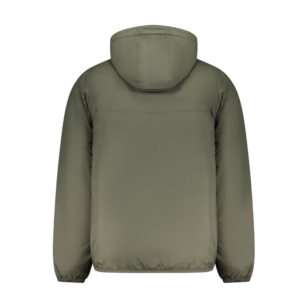 K-WAY Grüne Polyamid-Herrenjacke