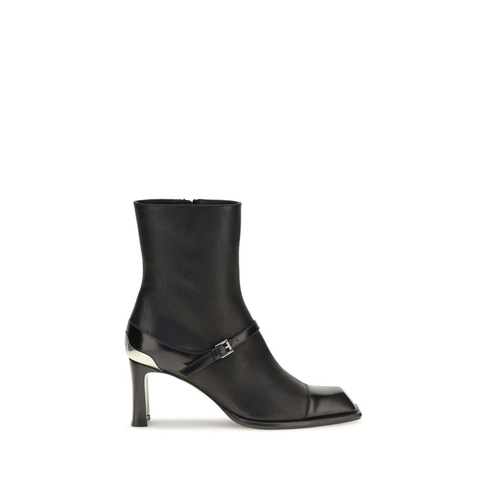 Alexander McQueen Schwarze Stiefeletten aus Lammleder