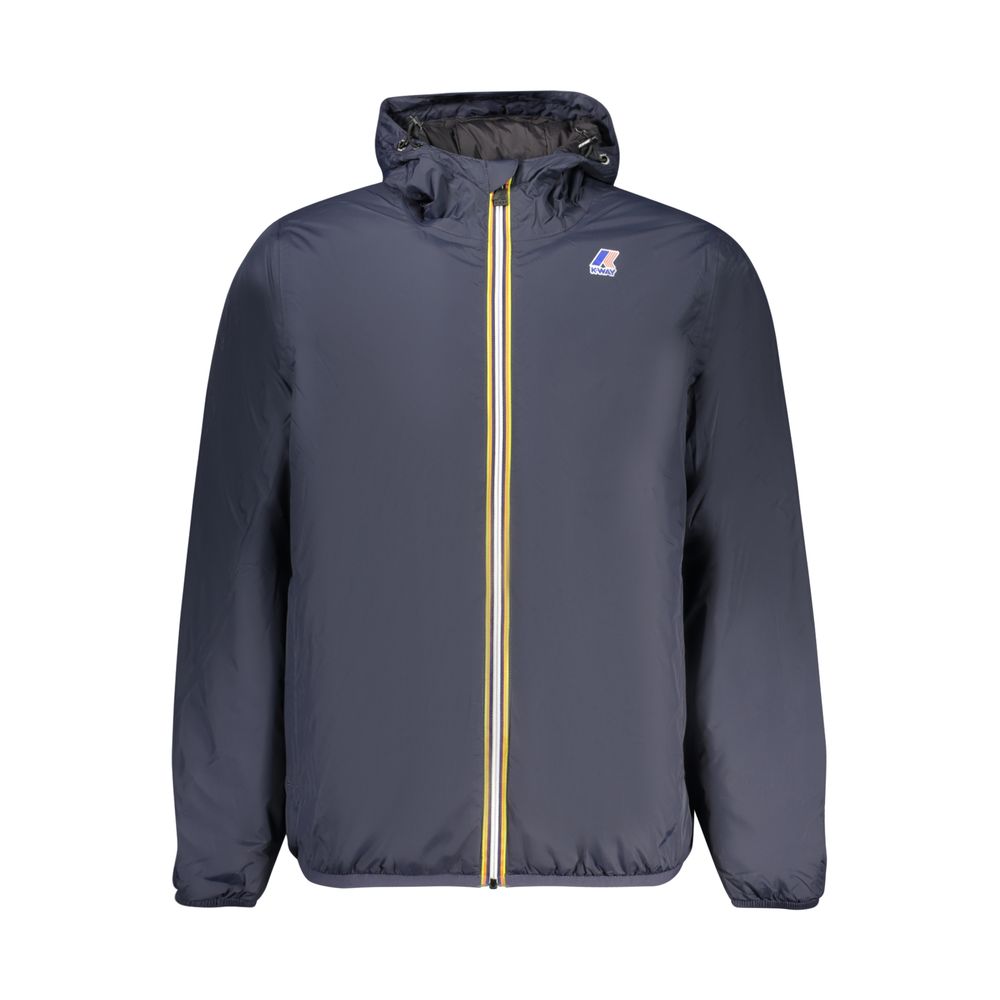 K-WAY Blaue Herrenjacke aus Polyamid