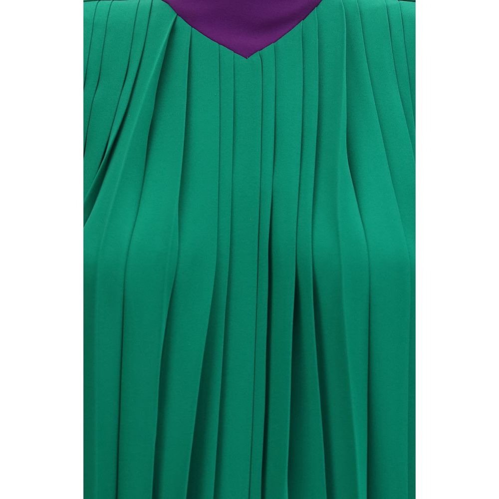 Valentino Garavani Zweifarbige Seidenbluse