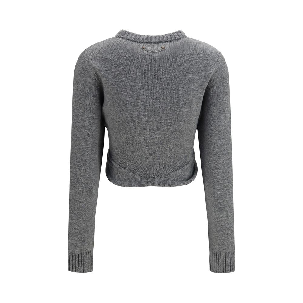 Balenciaga Grauer Oves Aries Wollpullover