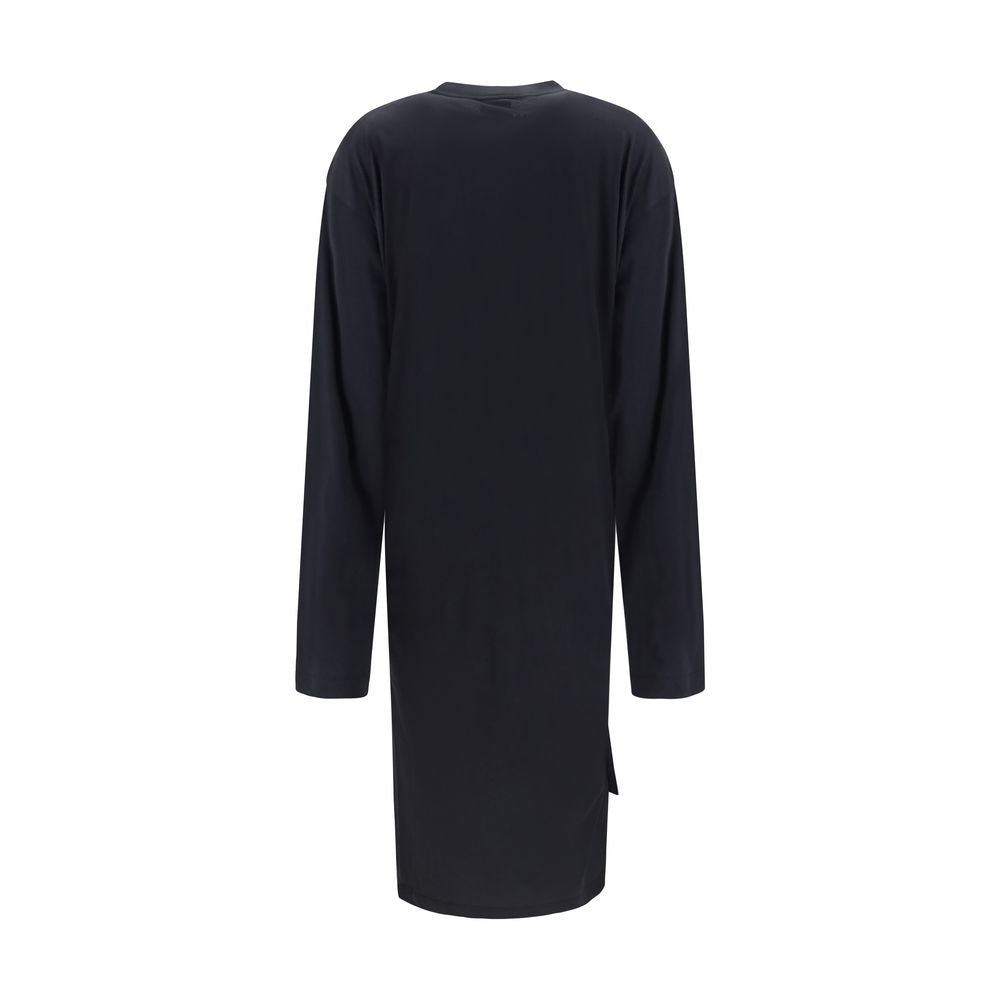 Balenciaga Schwarzes Baumwoll-Freizeitkleid