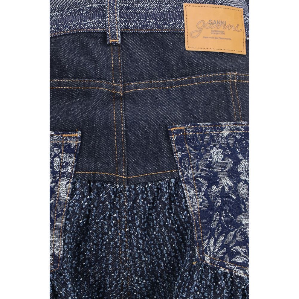 Ganni Blaue Baumwolljeans Denim