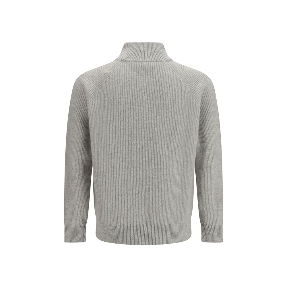 Lardini Grauer Oves Aries Wollpullover