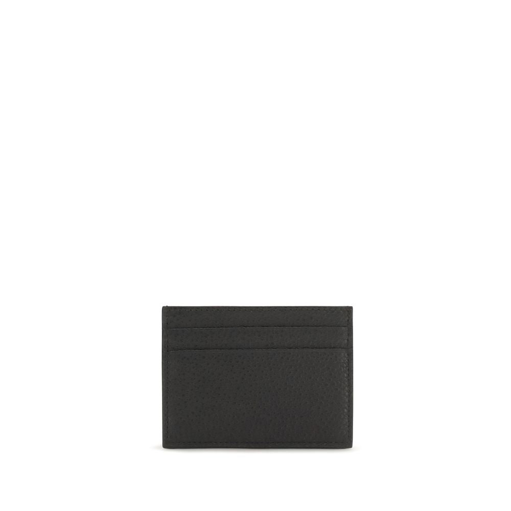 Dolce & Gabbana Schwarzes Kalbsleder Bos Taurus Portemonnaie