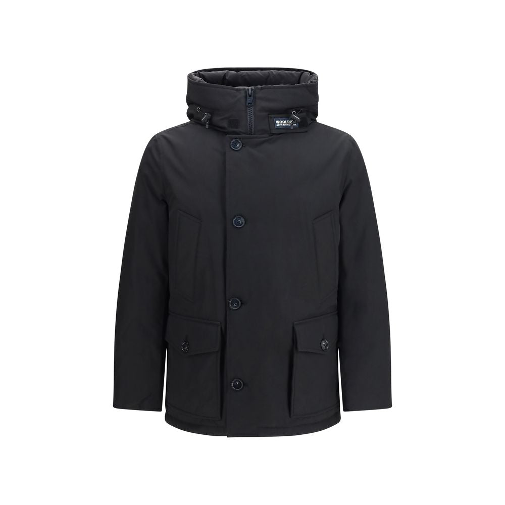 Woolrich Schwarze Baumwoll-Shell-Jacke