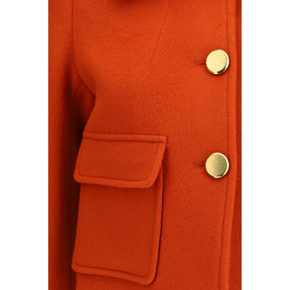 P.A.R.O.S.H. Orange Wool Oves Aries Langjacke