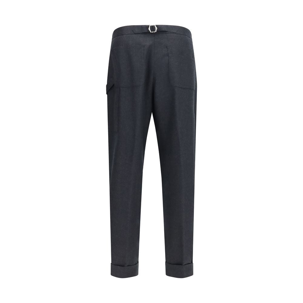 Umit Benan Graue Hose aus Wolle Ovis Aries