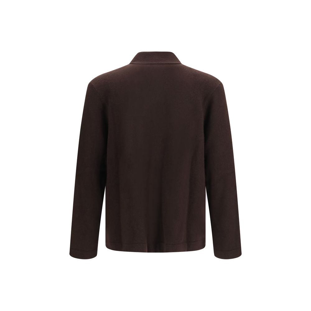 Umit Benan Brauner Kaschmirpullover