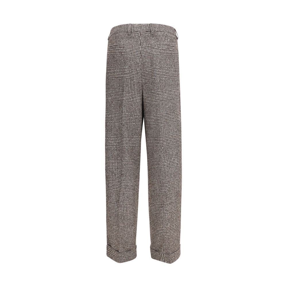 Dolce & Gabbana Braune Hose aus Alpakawolle Vicugna Pacos