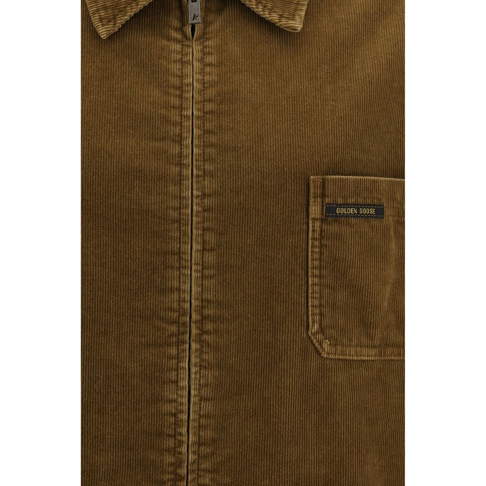 Golden Goose Braune Baumwolljacke in voller Länge